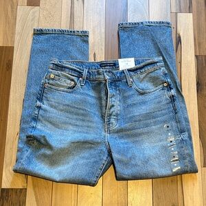 NWT Lucky Brand 90s Loose High Rise Button fly Straight-Leg Jeans